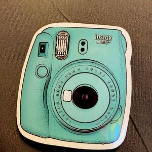 🌈20/$12🌈 Instax Mini 8 Blue Camera Sticker